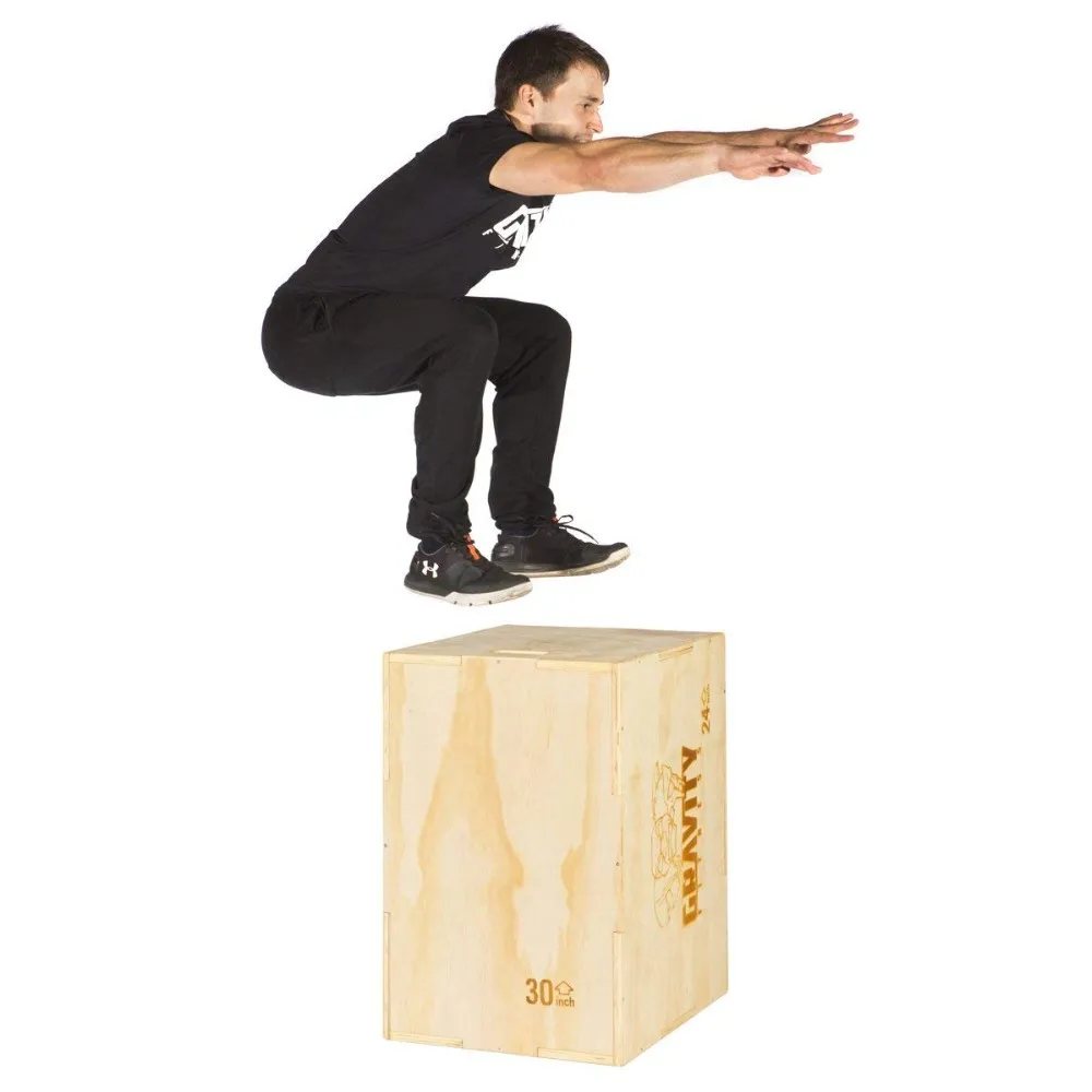 Wood Plyometric Box For Jump Training And Conditioning. All In One Jump 