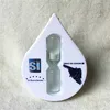 Water shape customer design plastic hourglass shower sand timer 1 3 5 min