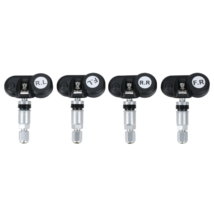Car tire pressure monitoring system 4 pcs internal type sensor solar power TPMS