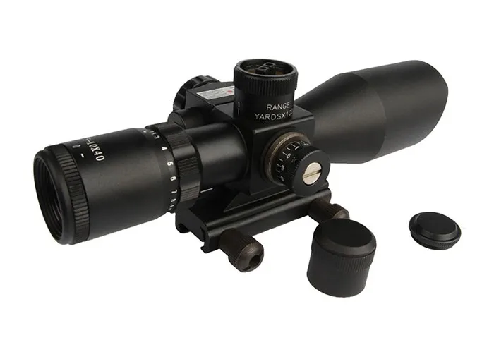 Ans Hunting Riflescope 2.5-10x40eg Red/green Illuminated Scope Angled ...