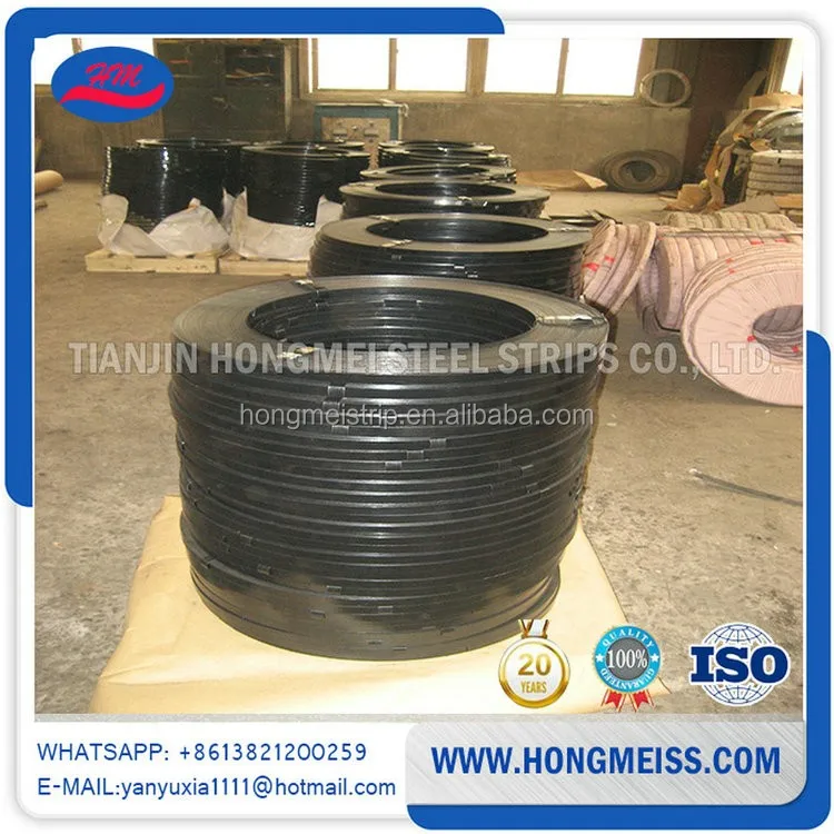Made in China perfotated steel band/Cheap Price Galvanized &black painted metal strapping with holes