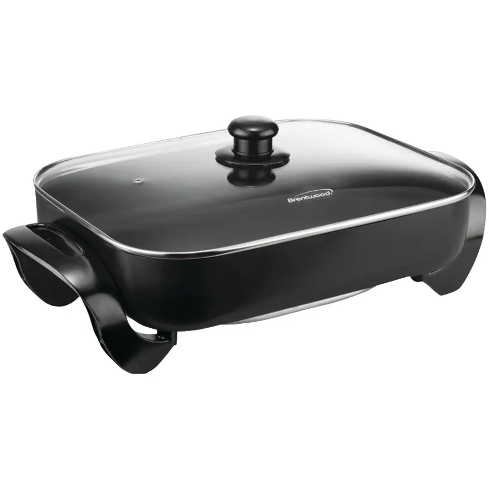 BRENTWOOD SK-75 Electric Skillet with Glass Lid (1,400W; 16"") Home, garden & living