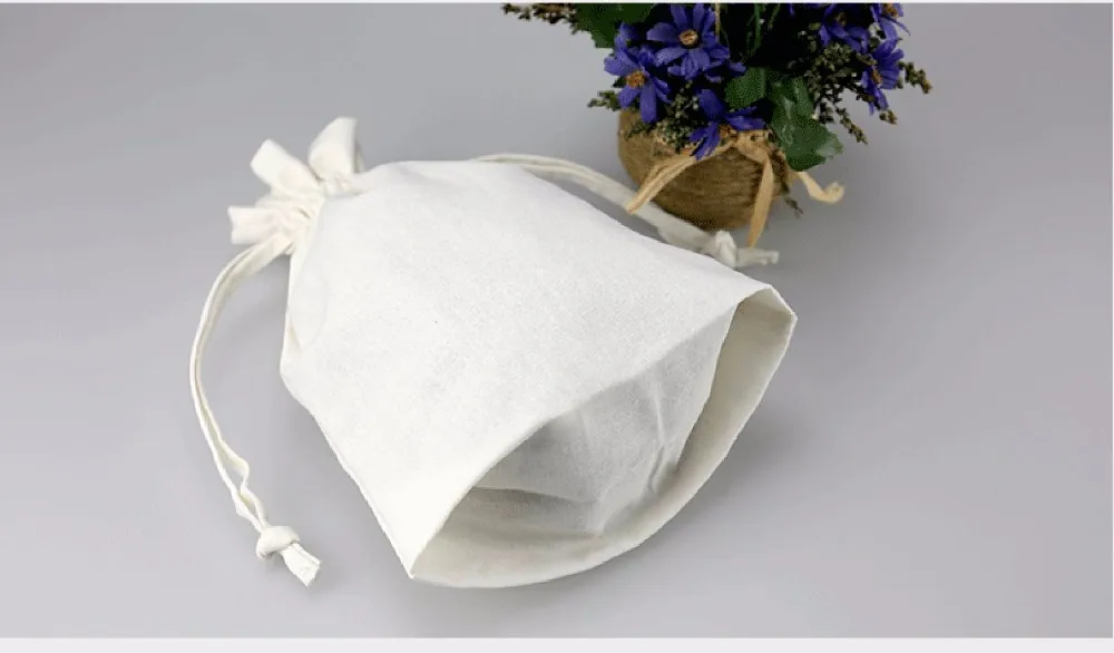 cotton canvas drawstring bags