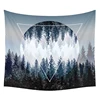Custom size living room bedroom tapestry decoration cotton sun moon chinese tapestry wall hangings