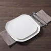 Antique daily used 8 inch buffet serving plate new bone porcelain square plates