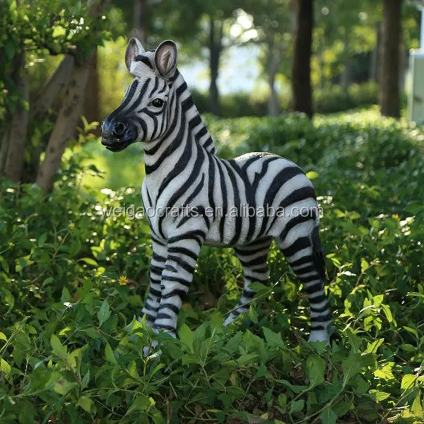 Baby Zebra Model Resin Animal Statues Garden Decor Buy Zebra Statues