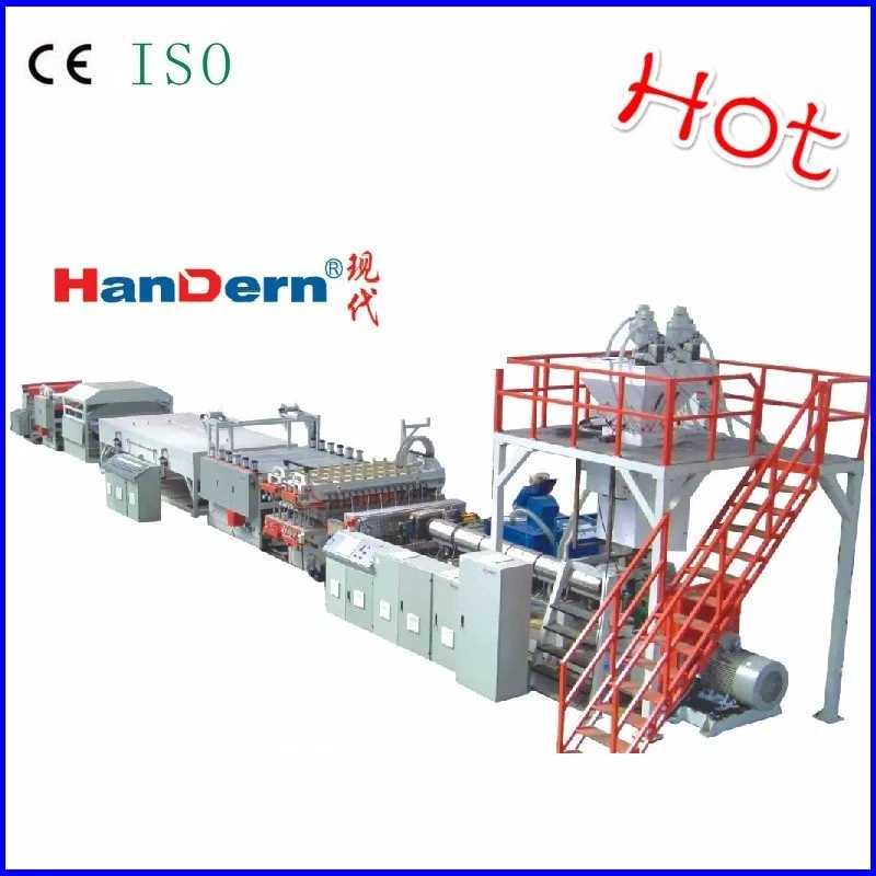 Polycarbonate hollow sheet production machine