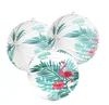 Customized Print Wood Free Paper Round Lantern For Party Decorations