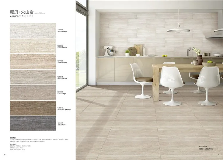 Non Slip Kitchen Wall And Floor 300*600 600*600 Matte Finish Glazed