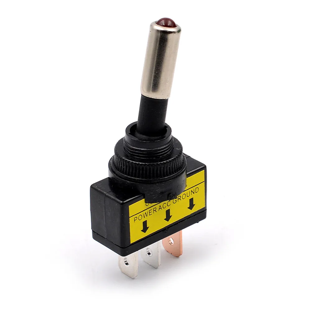 10pcs 12V 20A Car Auto Switch On//off SPST Toggle Switch LED Illuminated
