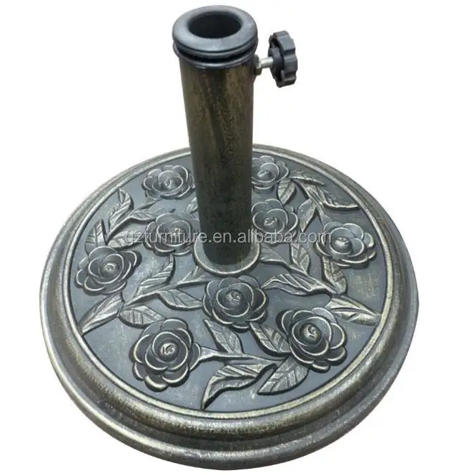 Garden Outdoor Umbrella Holder 9kg Cast Iron Effect Parasol Base Buy