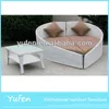 Leisure used wicker poolside beds with side table
