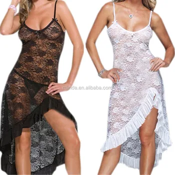 plus size sheer nightgown