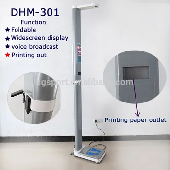 Bmi Printing Out Ultrasonic Electronic Height And Weight