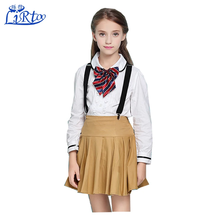 Korean sexy school girls uniform design skirt and blouse pictures