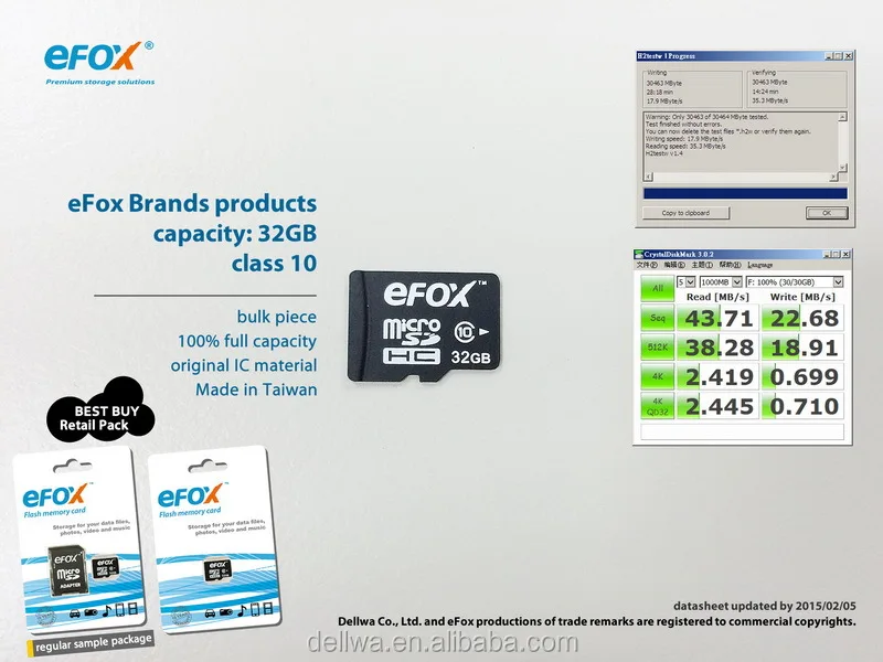 TF-efox-32GB-test report