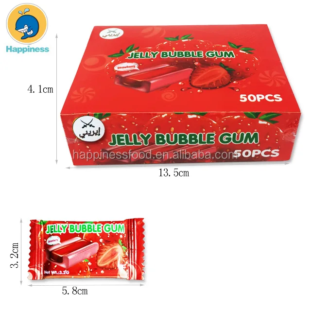 Halal Fruity Filled Jelly Bubble Gum Fruit Chewy Gum Buy Jelly Center