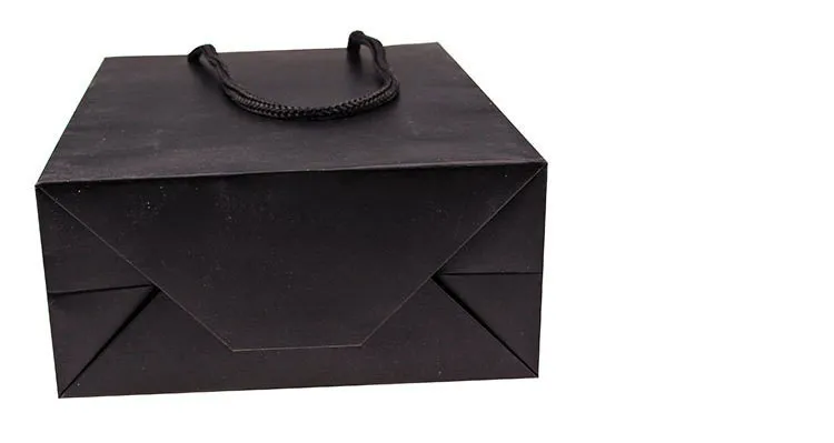 Custom Black Glossy Art Paper Packing Paper Bags For Shopping and Gifts 3.jpg