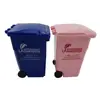 Manufacturer durable creative new colored mini dustbin plastic desktop clamshell trash can