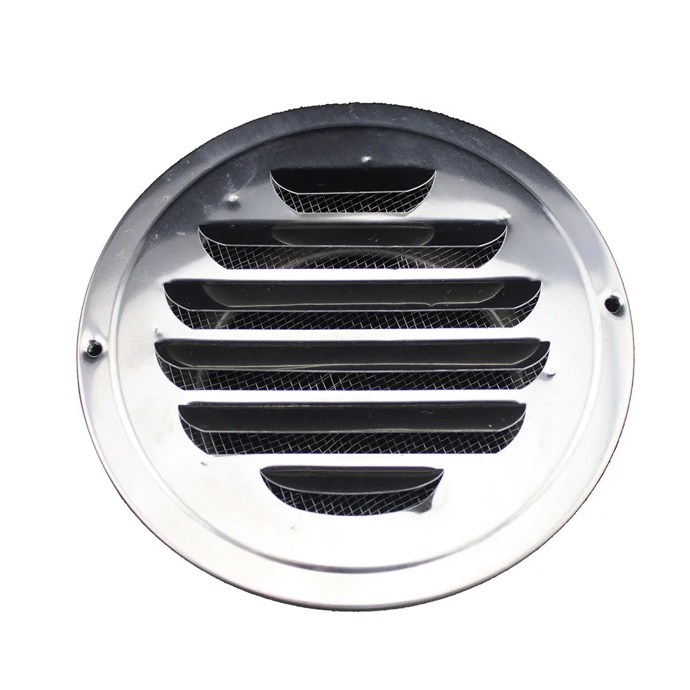Stainless Steel Outlet Inlet Indoor Wall Round Air Louver Vent With