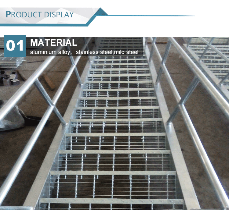 Superior quality industry platform galvanized steel ladder