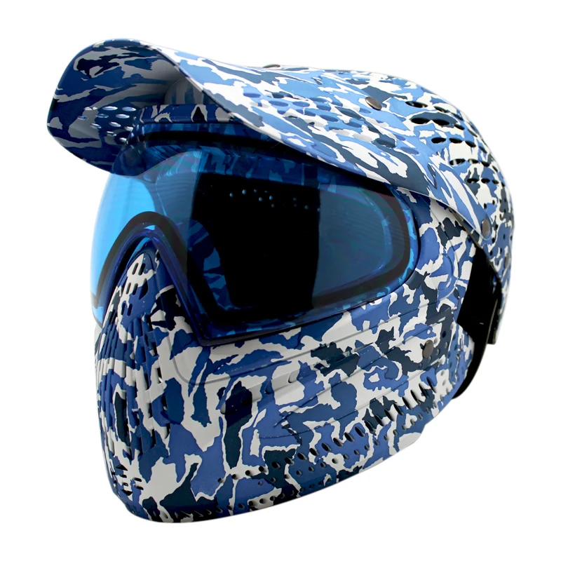 Headshield Camo Paintball Helmet Mask Full Cover Head Coverage And