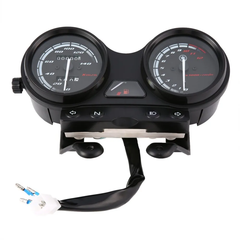Universal Motorcycle Meter Ybr125 Black Led Light Odometer