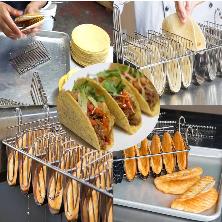 Mini 8 Mould Mexican Deep Fryer Taco Shell Wire Basket Buy Taco Shell