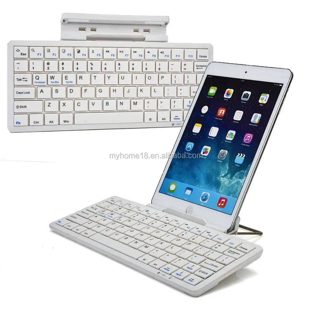Portable Keyboard With Cell Phone Stand Holder For Smartphone Or