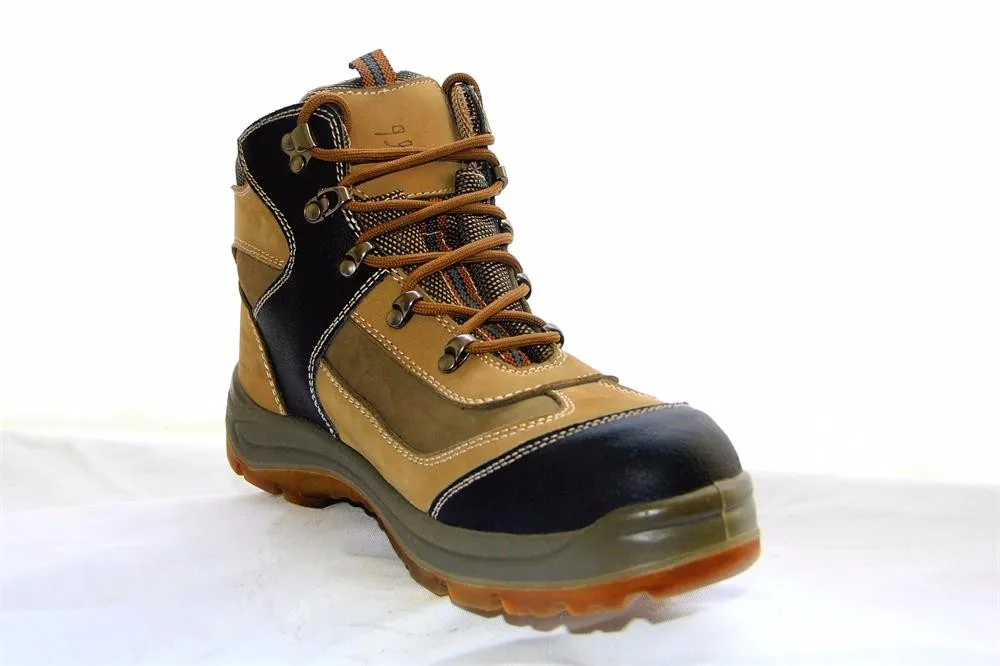 Ce Approved Trendy Nubuck Top Quality Rubber Outer Sole Safety Shoes In