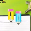 Color pencil shape magnetic paper clip bookmark for school gifts