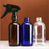Glass Spray Bottles 2 Oz 4Oz 8Oz 16Oz Amber Boston Round with Fine Mist Sprayer