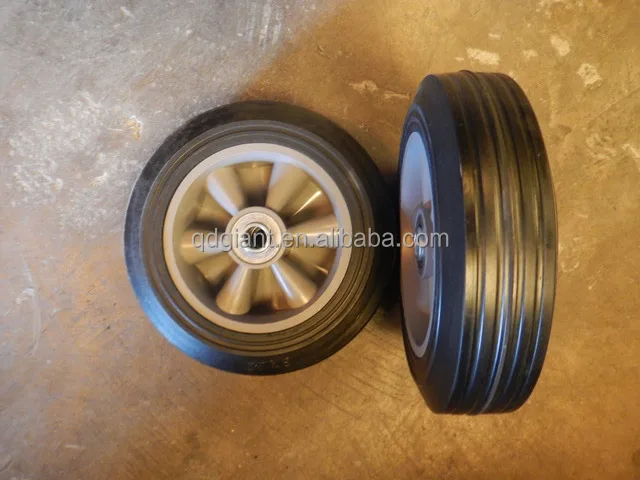 8" solid rubber wheel for baby wagon