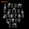 Jersey 3 Inch Font RHINESTONE Iron On Transfer Alphabet Letters PERSONALIZED Bling Individual Letters