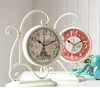 2016 wrought iron table clock