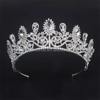 Luxe Strass Couronne Reine Princesse Cristal Argent Mariee Diademe Perle Bandeau De Mariage Fete De Bal Buy Bandeau De Bal De Soiree Couronnes Rondes De Reconstitution Historique Bandeau De Perles De Diademe De