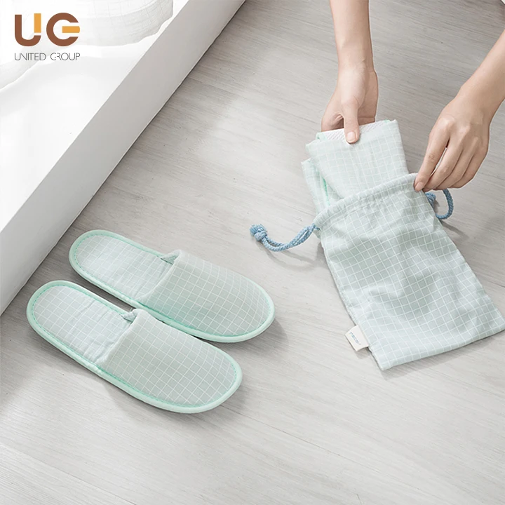 foldable slippers in a bag