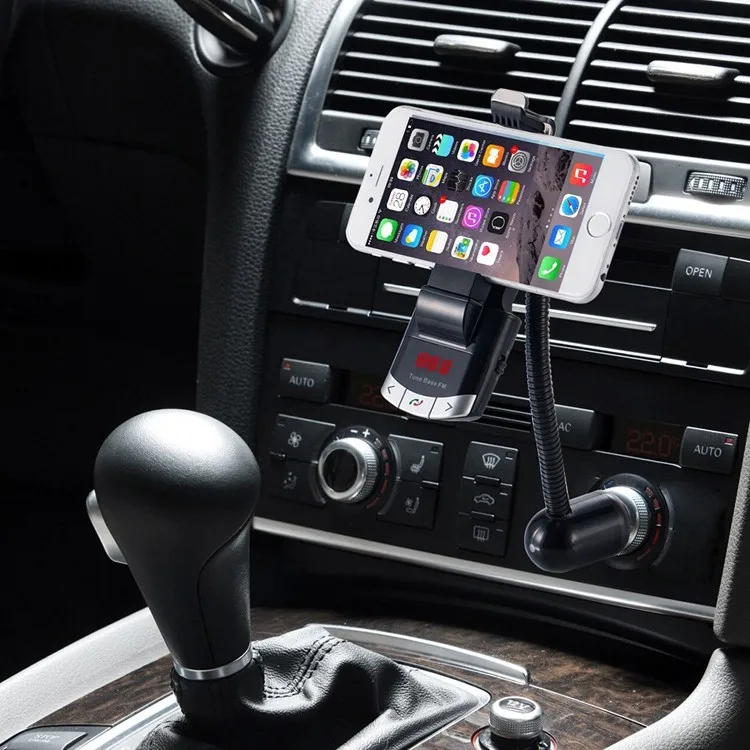 Multifunctional Fm Transmitter Handsfree Usb Car Charger Holder For