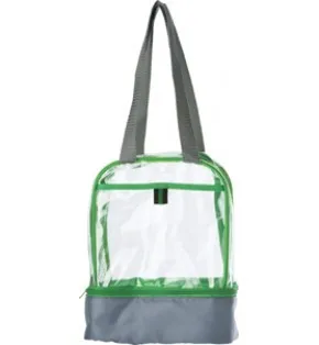 Recycling Clear PVC Shopper bags, outdoor handbag tote cooler bag