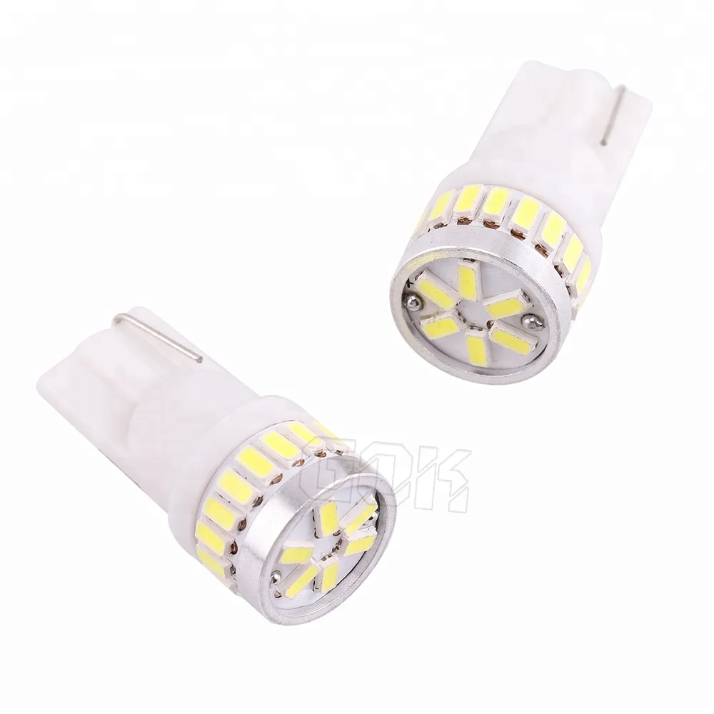 New T10 W5W LED Car Lighting 194 168 2825 3014SMD 24LEDs For Car Dome Map Door Courtesy License Plate Lights White