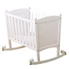 hot selling solid pine wood small size new-born baby cradle bed