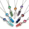 necklace jewelry Gemstone with Resin & Zinc Alloy pendulum platinum color plated & Unisex & oval chain 1279191