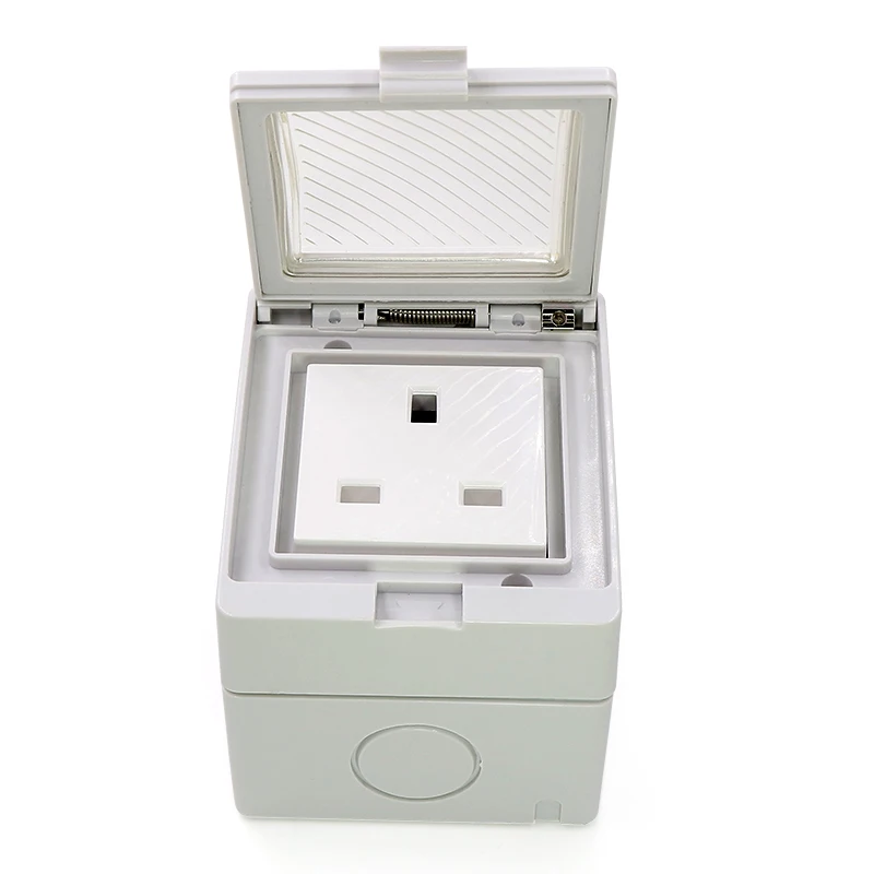 Ip55 Uk 13a Single Plug Socket Switched Outdoor Power Damp Proof