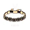 DHL Free Shipping Viya Jewelry Stingray Leather Round Beads Bracelet