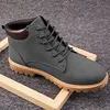 Unisex winter autumn warm pure grey casual suede boots for men hiking