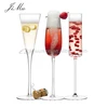 Customized Any ml Hand Champagne Flutes Made Crystal Long Stem Champagne Drinking Vintage Dining Bar Glass Goblet Cup
