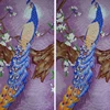 PZ203 peacock mosaic,mosaic flower pattern design,mosaic grid