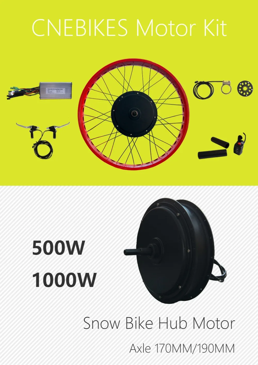 Cnebikes 48v 750w Ebike Motor Kit Fat Tire Hub Motor Ebike Ebike