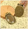 18*25mm Antique Bronze With Bow Cabochon Setting Oval