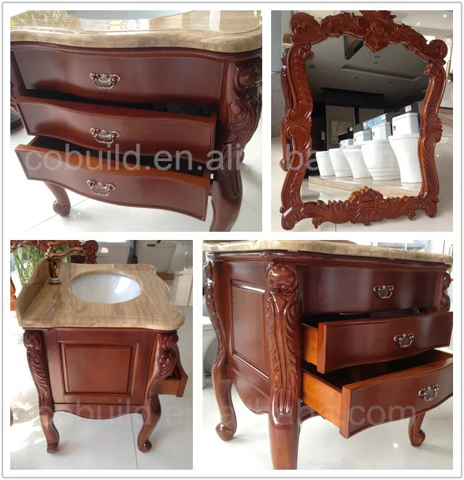 Nuevo Diseño De Muebles De Madera De Roble,Cuarto De Baño De La Vanidad